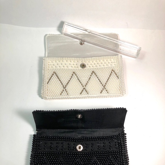 Two vintage beaded coin purses small clutch purses - Picture 9 of 13